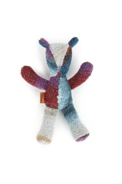 Marionnette Ours Brun En Coton Et Lurex 20Cm