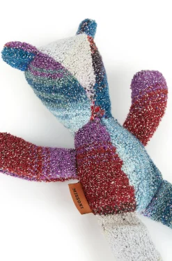 Marionnette Ours Brun En Coton Et Lurex 20Cm