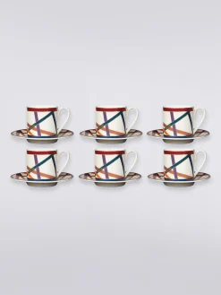 Nastri 6 tasses à café et soucoupes