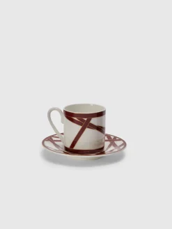 Nastri 2 tasses à café et soucoupes