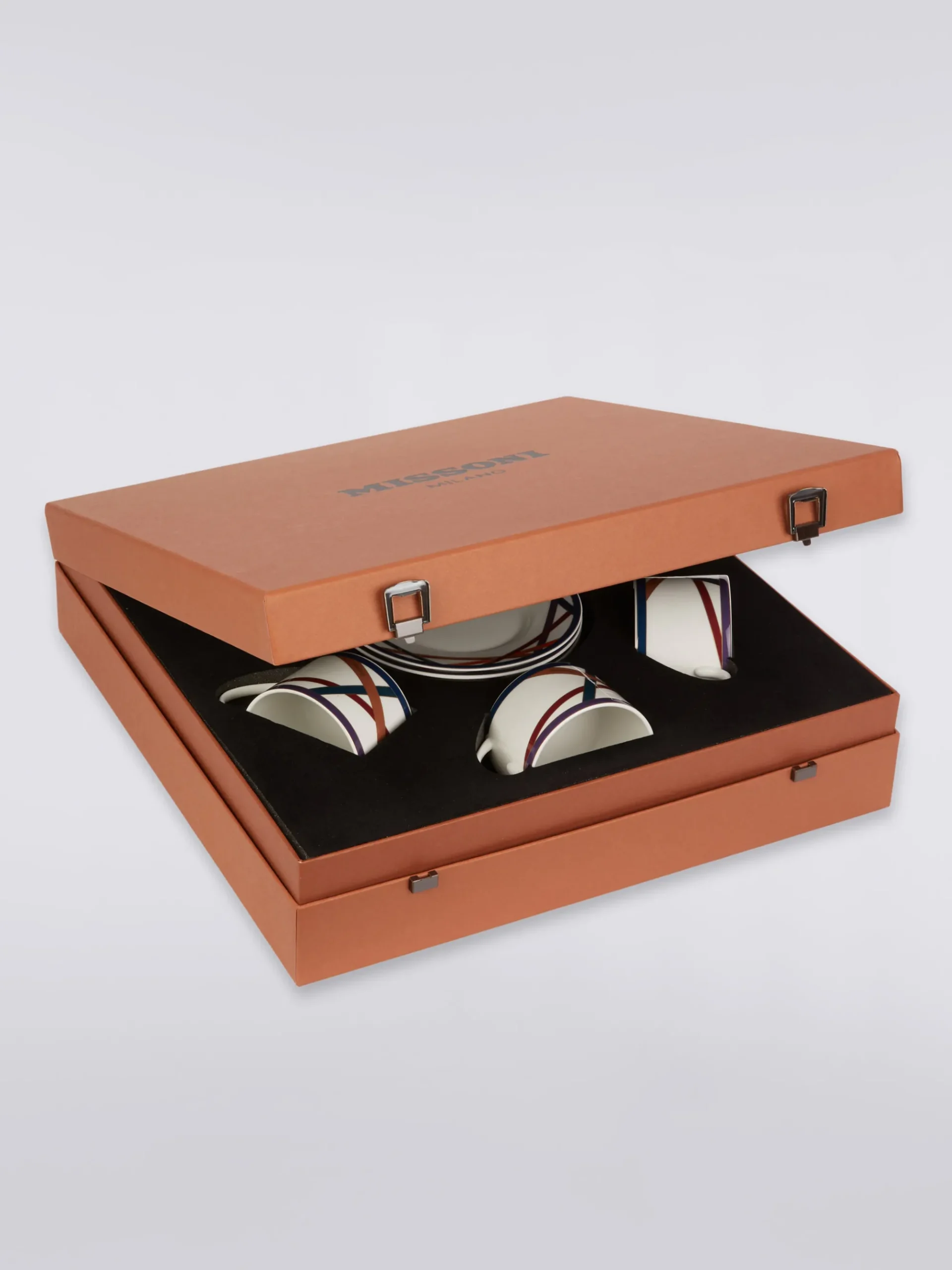 Nastri 6 tasses à thé et soucoupes