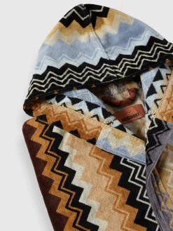 Peignoir Giacomo en coton éponge zigzag