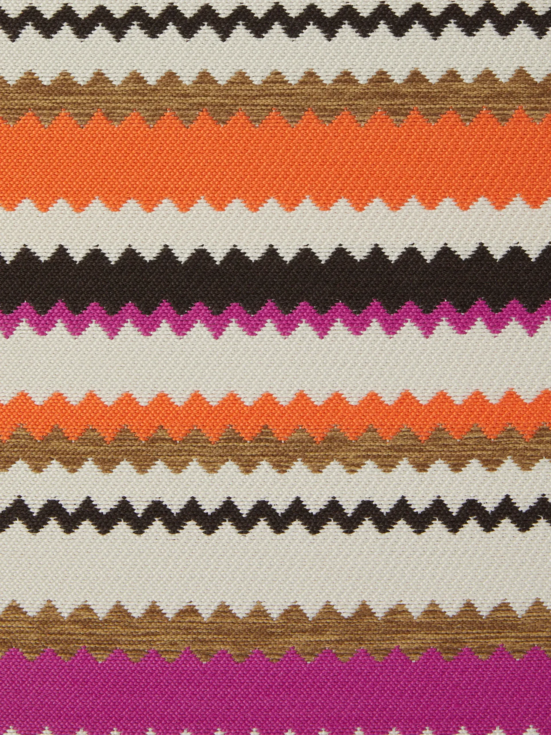 Pouf cubique d’extérieur Cancun à chevrons 40x40x40 cm