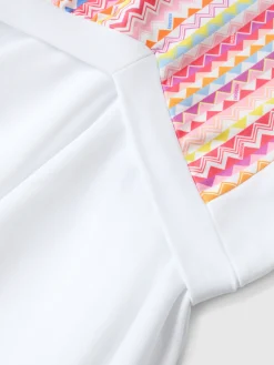 Robe à imprimé zig-zag et jupe évasée