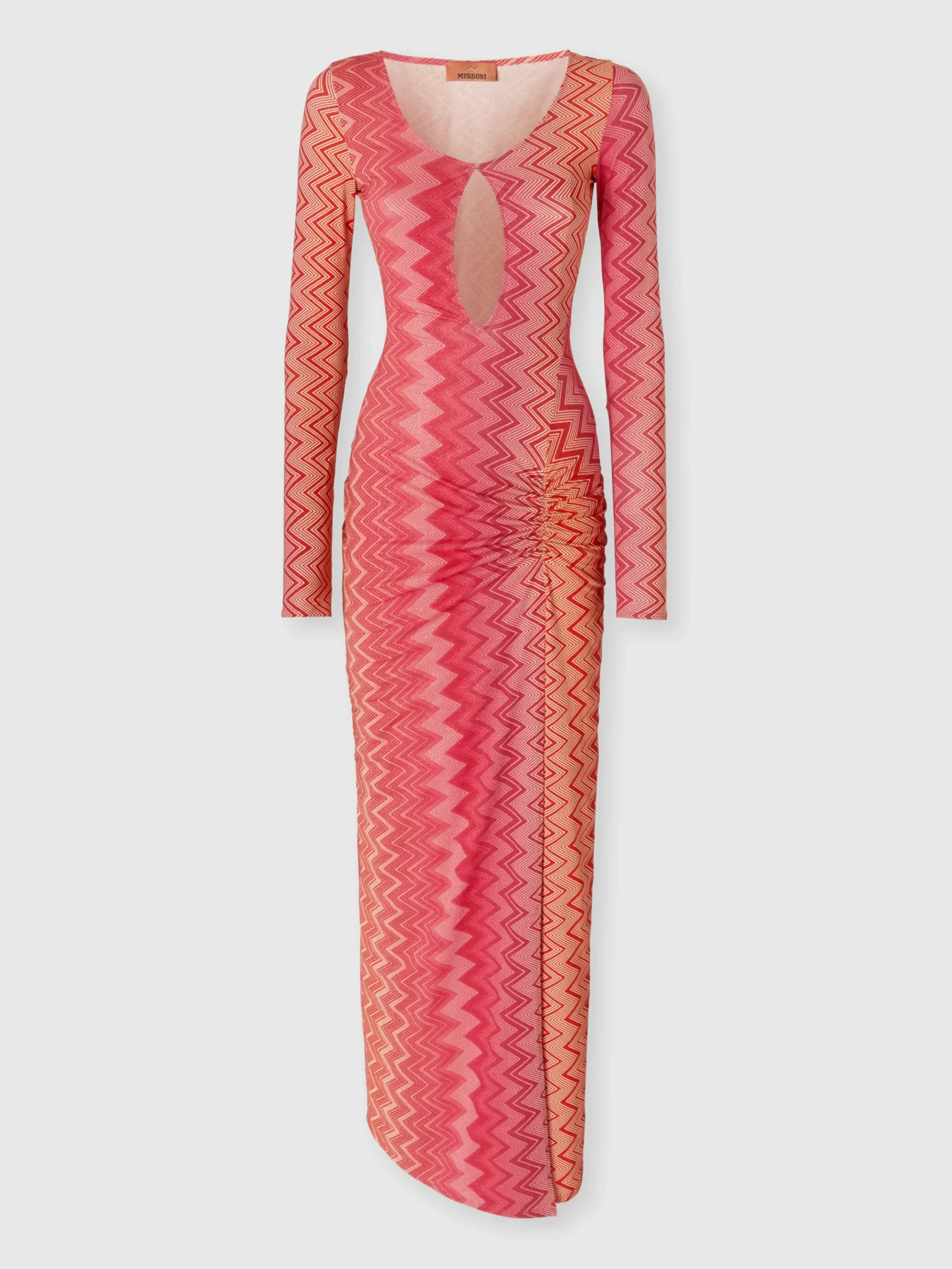 Robe couvrante en nylon zigzag lamé stretch