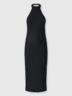 Robe midi avec col américain