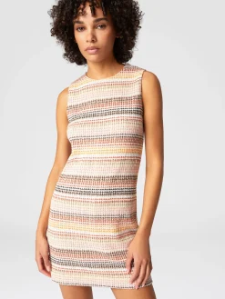 Robe sans manches en coton mélangé avec motif Caperdoni