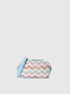 Sac à épaule avec motif zig zag et bandoulière réglable