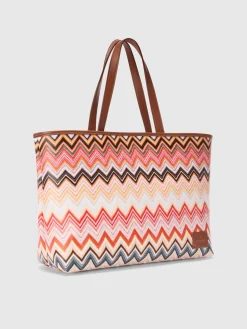Sac fourre-tout à chevrons