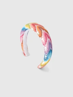 Serre-tête en maille avec motif chevron