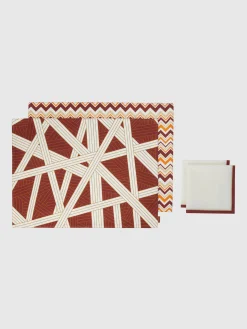 Set de deux sets de table Nastri et Icon + deux serviettes de table