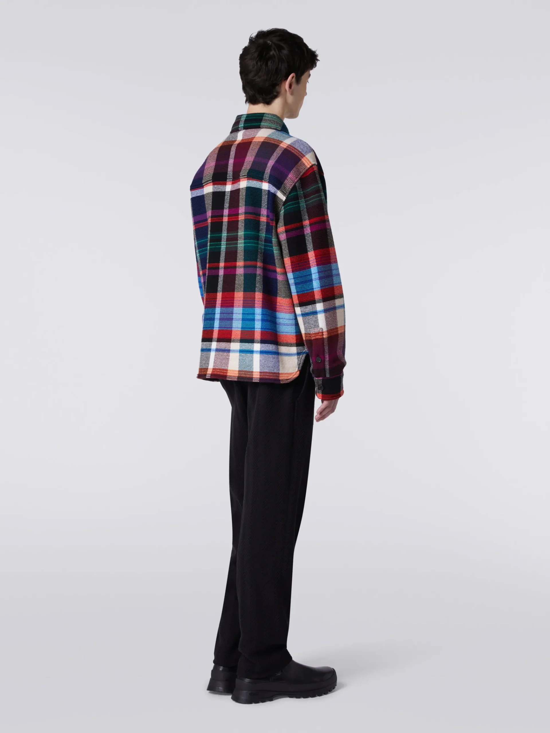 Surchemise en laine et coton