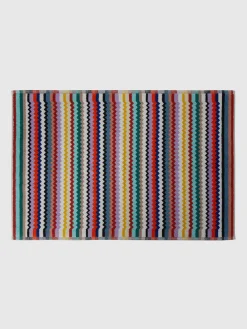 Tapis de bain Riverbero 60x90 cm en coton zigzag