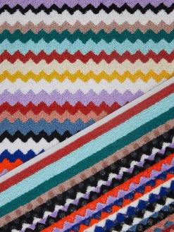 Tapis de bain Riverbero 60x90 cm en coton zigzag