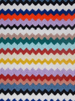 Tapis de bain Riverbero 60x90 cm en coton zigzag