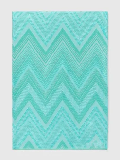 Étole à chevrons en coton mélangé