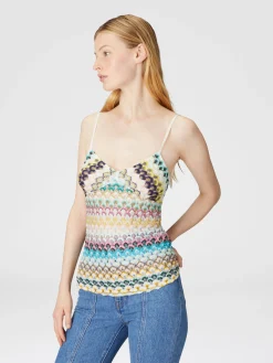 Top en dentelle sans manches