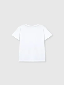 T-shirt à col rond avec maxi imprimé zigzag