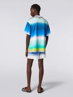 T-shirt oversize en coton à imprimé dégradé