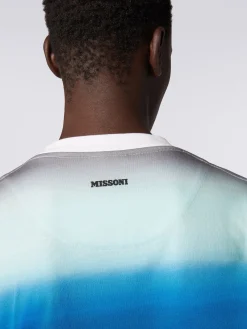 T-shirt oversize en coton à imprimé dégradé