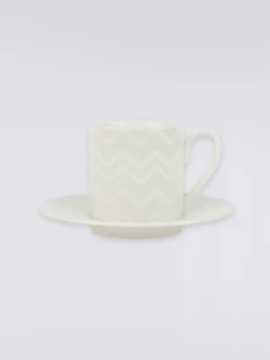 Zigzag White 2 tasses à café et soucoupes